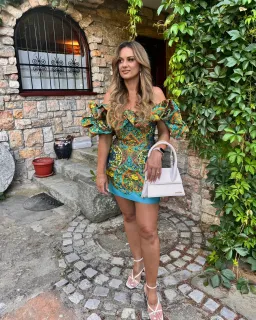 Alemais Sofie Off Shoulder Mini Dress In Multi Size 12 for rent on The Volte - image 6