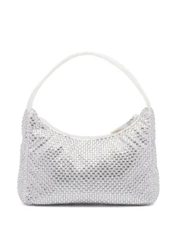 Prada Crystal Satin Mini Hobo Bag White for rent on The Volte - image 2