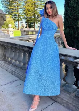 Rachel Gilbert Emiliano Gown In Blue Size 1 /Au 8 for rent on The Volte - image 2