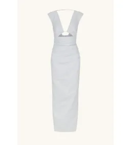 Shona Joy Lani Plunged Cut Out Maxi Dress Sky Size 8  for rent on The Volte - image 4