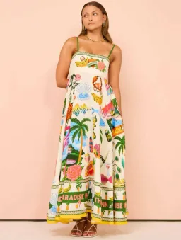 Alemais Paradiso Sundress Print Size 8 for rent on The Volte - image 2