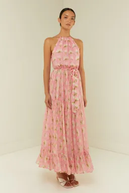 Palm Noosa Bluebell Dress in Pink Diamond Hydrangea Size 8 for rent on The Volte - image 1
