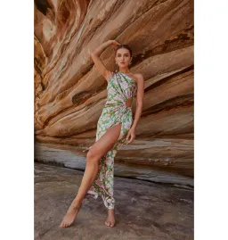 Sonya Moda Nour Forever Maxi Dress Floral Green Size AU 10 for rent on The Volte - image 2