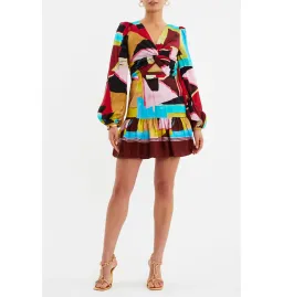 Rebecca Vallance Bastille Mini Dress Multi Size AU 12  for rent on The Volte - image 1