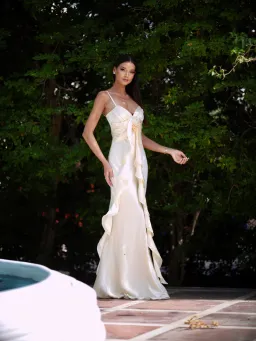 Love by Aisha Lilibeth Dress In Cream Size S / AU 8 for rent on The Volte - image 2