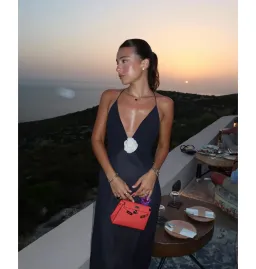 Helsa Sheer Deep V Maxi Dress Black Size S / AU 8 for rent on The Volte - image 5