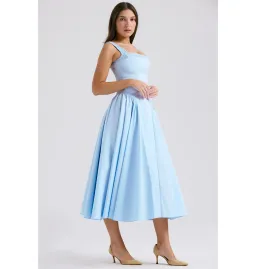 House of CB Dorothy Midi Sundress Italian Azure Size Small / AU 8 for rent on The Volte - image 2