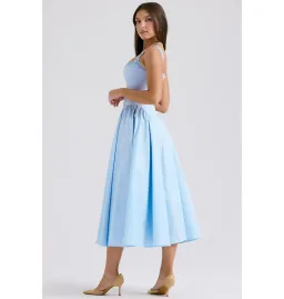 House of CB Dorothy Midi Sundress Italian Azure Size Small / AU 8 for rent on The Volte - image 3