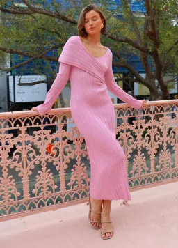 Mon Renn Harlow Midi Dress In Taro Size AU 8 for rent on The Volte - image 1