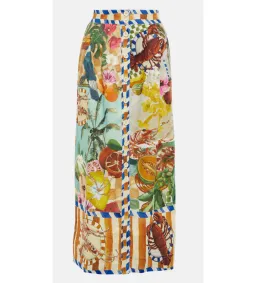 Alemais Theo Shirt and Column Skirt Ivory Print Size AU 16 for rent on The Volte - image 3