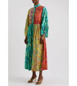 Alemais Ceto Spliced Shirtdress Multi Size 10  for rent on The Volte - image 1
