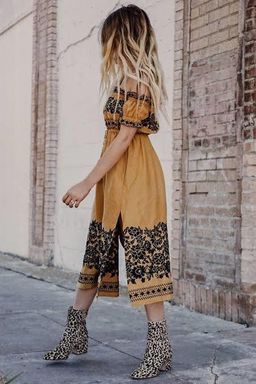 Spell & the Gypsy Collective Venus Off Shoulder Mid Dress Yellow Size 12 for rent on The Volte - image 3