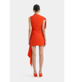 Sir The Label Dahlia Mini Dress in Tangerine Size 1/Au 8 for rent on The Volte - image 2