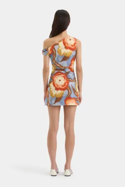 Sir the Label The Avery Twist Mini Dress Camellia Print Size 1/Au 8 for rent on The Volte - image 4