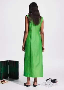 Alemais Dazzle Midi Dress Green Size 10 for rent on The Volte - image 3