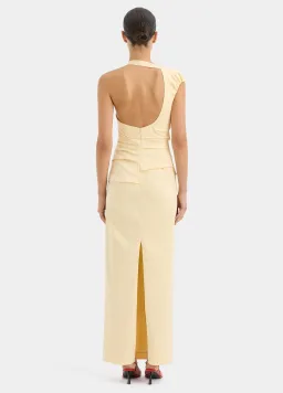 Sir the Label Giacomo Gathered Gown Butter Yellow Size 8 for rent on The Volte - image 2