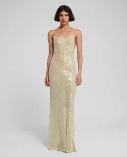 Rat & Boa Olympia Sequin Dress Ivory Size XXS / AU 4 for rent on The Volte - image 1