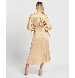 Nicola Finetti Eliana Dress Gold Size AU 10 for rent on The Volte - image 2