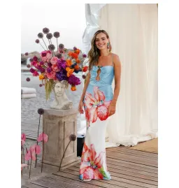 Rebecca Vallance Orchid Oasis Strap Gown Print Size AU 8  for rent on The Volte - image 5