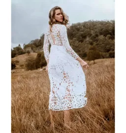 Alice McCall Burning Love Dress in White Leaf Size AU 8 for rent on The Volte - image 3