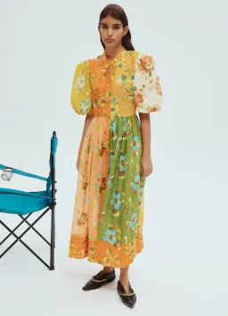 Alemais Hotel Lamu Spliced Shirtdress Floral Size 4 AU/UK (0 US) for rent on The Volte - image 1