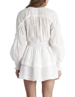 Aje Shadforth Button Down Mini Dress White Size M / AU 10 for rent on The Volte - image 3