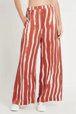 Sass & Bide Earn Your Stripes Wide Leg Pants Print Size 10 for rent on The Volte - image 2