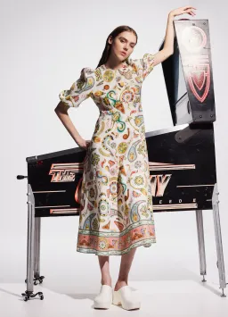 Alémais Arcade Midi Dress Multi Size 6 for rent on The Volte - image 1