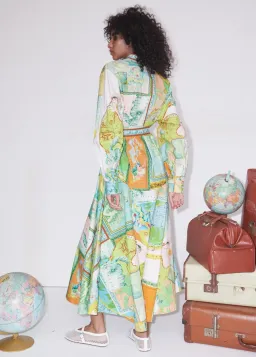 Alémais Atlas Midi Shirtdress Multi Size 10 for rent on The Volte - image 3