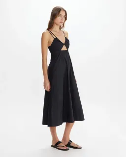 Jag Organic Cotton V Strappy Dress Black Size XL / AU 14 for rent on The Volte - image 2