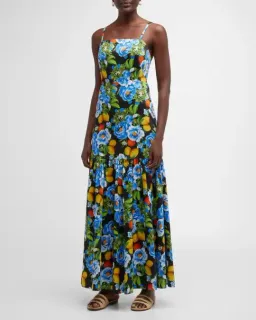 Borgo De Nor Cordelia Printed Maxi Dress Floral Size 8 for rent on The Volte - image 4