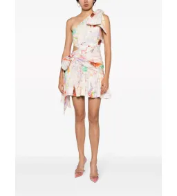 Alemais X Jedda Culley Daisy One Shoulder Mini Dress Print Size 8 for rent on The Volte - image 1