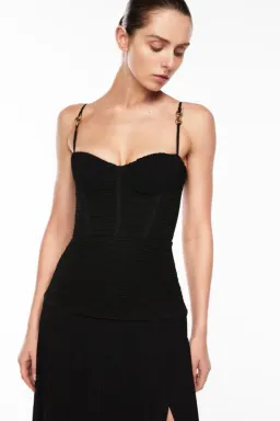 Manning Cartell Double Time Pleat Maxi Dress in Black Size AU 14 for rent on The Volte - image 3