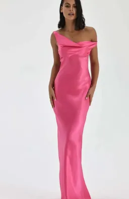 Natalie Rolt Monika Gown Neon Pink Size 8 for rent on The Volte - image 1