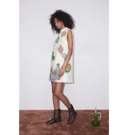 Alemais Chesca Mini Dress Print Size AU 8  for rent on The Volte - image 2