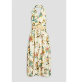 Zimmermann Clover Halterneck Shirt Dress Floral Print Size 1 / AU 10 for rent on The Volte - image 4