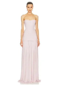 Helsa The Naomi Gown Barely Pink Size 10 for rent on The Volte - image 1
