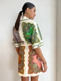 Alemais Trippy Troppo Mini Dress Multi Size 14 for rent on The Volte - image 4