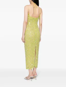 Rachel Gilbert Lucinda Midi Dress with Crystals Lime Size 3 / AU 12 for rent on The Volte - image 2