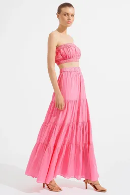 Steele Estella Crop & Casper Skirt Set in Musk Size XS / AU 6 for rent on The Volte - image 2