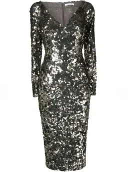 Rachel Gilbert Fleur Midi Dress Gunmetal Size 3 / AU 12 for rent on The Volte - image 5