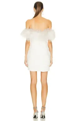 Rachel Gilbert Zion Mini Dress Ivory Size 3 / AU 12 for rent on The Volte - image 3
