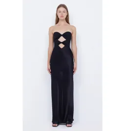 Bec & Bridge Strapless Halle Dress in Black Size AU 6 for rent on The Volte - image 1