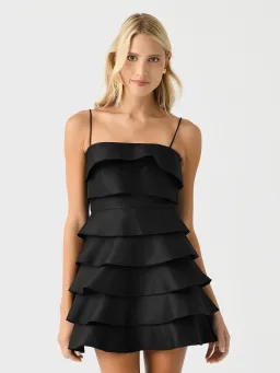 Acler Black Balderstone Mini Dress Black Size 8 for rent on The Volte - image 3