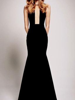 Alex Perry Black Crinoline Gown Size 10 for rent on The Volte - image 1
