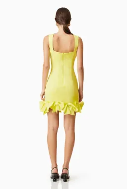 Elliatt Kennedy Mini Bow Dress Yellow Size 8 for rent on The Volte - image 3