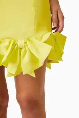 Elliatt Kennedy Mini Bow Dress Yellow Size 8 for rent on The Volte - image 2