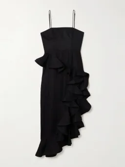 Zimmermann Harmony Tango Ruffled Dress Black Size 3 / AU 14  for rent on The Volte - image 3