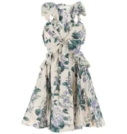 Zimmermann Cassia Ruffle Mini Dress Hydrangea Floral Size 3 / AU14  for rent on The Volte - image 4