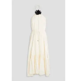 Zimmermann Halter Neck Midi Dress Cream Size 2 / AU 12  for rent on The Volte - image 3
